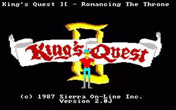 King's Quest II - Romancing the Throne screen shot title